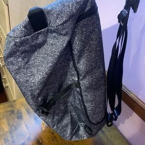 Victoria's Secret PINK Convertible Duffle Black Grey Logo Backpack Tote Gym Bag